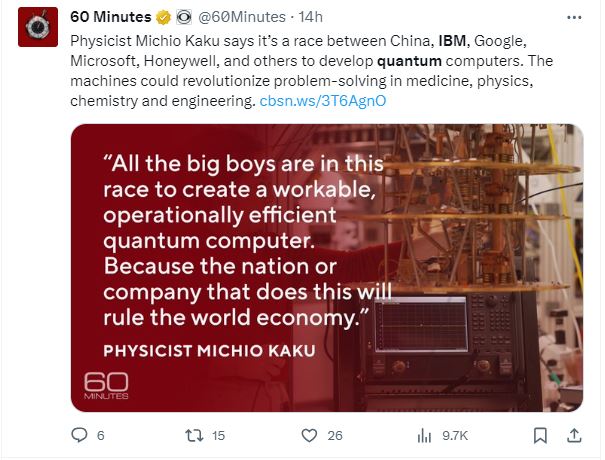 The race for quantum computing supremacy is on. IBM quantum computing is ahead of the game.