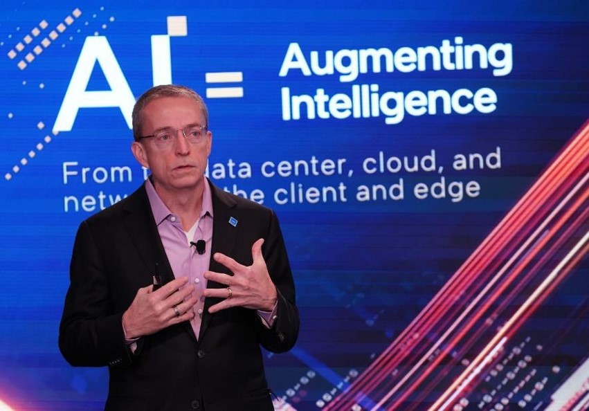 Pat Gelsinger, Intel CEO, speaks at Intel’s AI Everywhere event on Thursday, 14 Dec 2023, in New York City. (Credit: Intel Corporation).