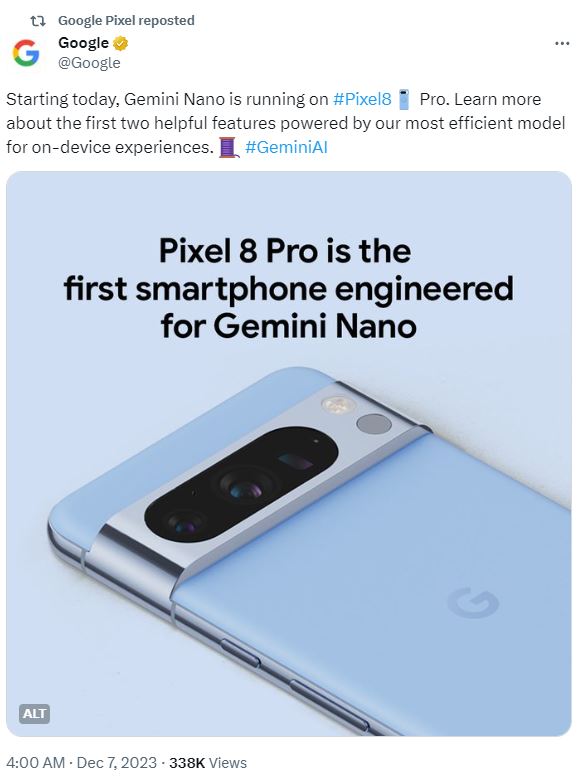 Generative AI smartphones are on an inevitable rise, with the Google Pixel 8 likely to be named the first true example of the breed.