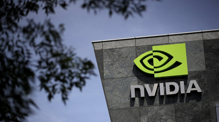 SANTA CLARA, CA - MAY 10: A sign is posted in front of the Nvidia headquarters on May 10, 2018 in Santa Clara, California. Nvidia Corporation will report first quarter earnings today after the closing bell. Justin Sullivan/Getty Images/AFP (Photo by JUSTIN SULLIVAN / GETTY IMAGES NORTH AMERICA / Getty Images via AFP)