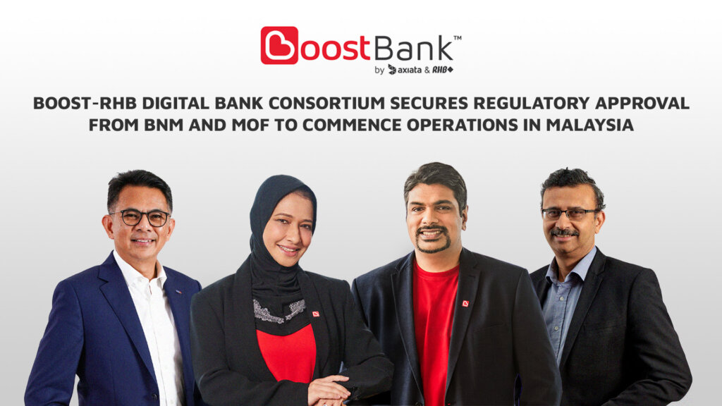 The Boost-RHB Digital Bank Consortium received regulatory approval ahead of the scheduled timeline.