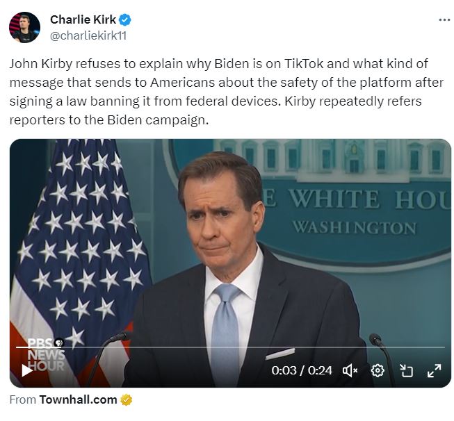 Will the Administration now stop its TikTok persecution?