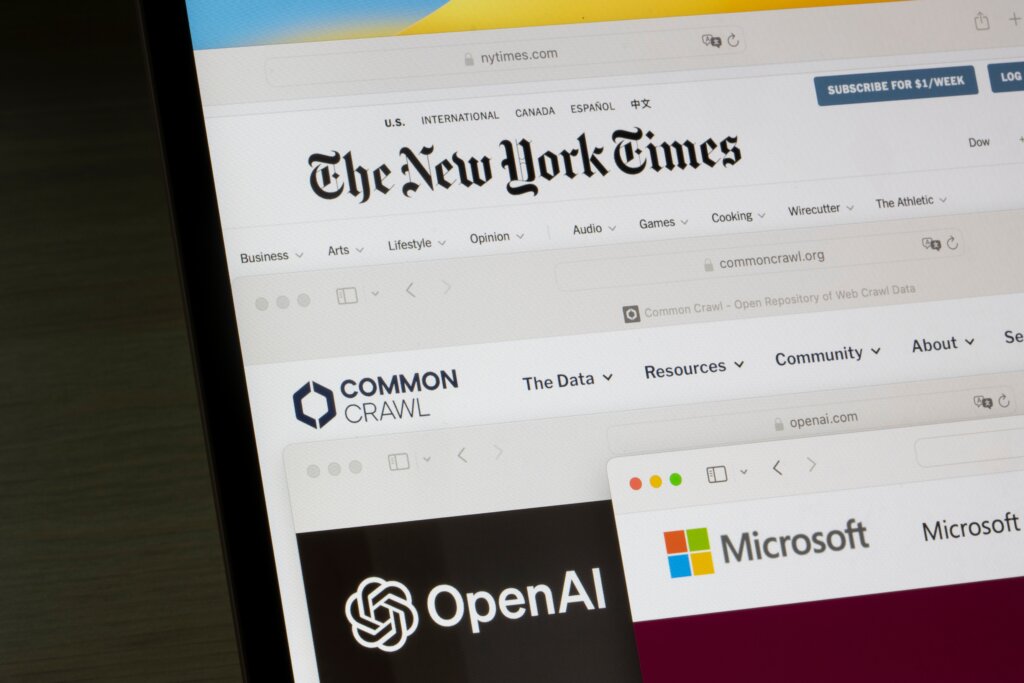 Both Microsoft and Open AI are being sued by the New York Times after the publication claims the AI firms has used millions of Times articles to build out its AI tool